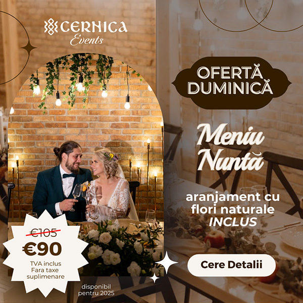 oferta meniu nunta duminica