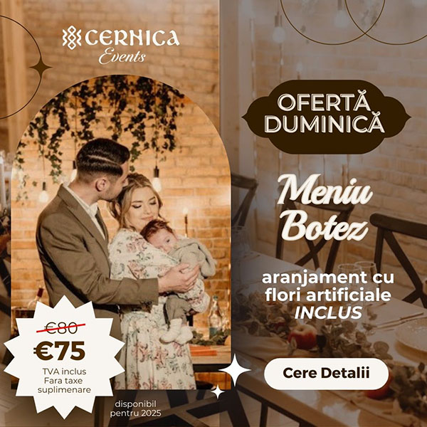 oferta meniu botez duminica